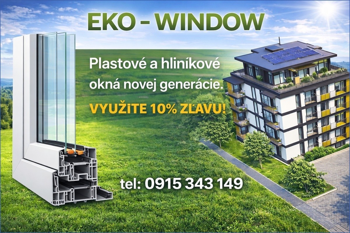 EKO – WINDOW – plastové a hliníkové okná novej generácie, montáž a doplnky