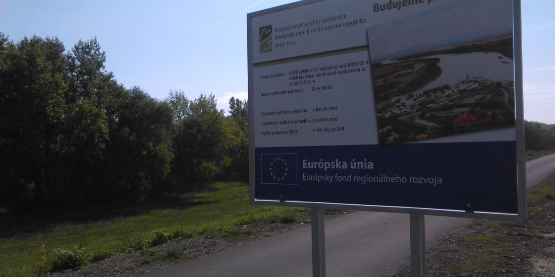 Cyklotrasa EuroVelo 6 pri Komárne