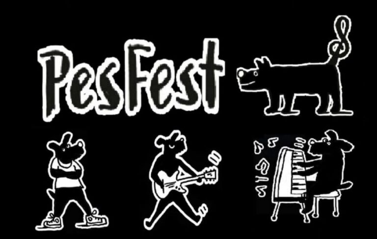 PesFest – logo festivalu v Hostinci u Čierneho psa v Komárne